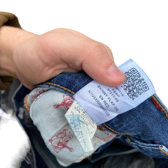 True Religion Jeans Size 36 SKINNY Blue - Picture 2 of 5